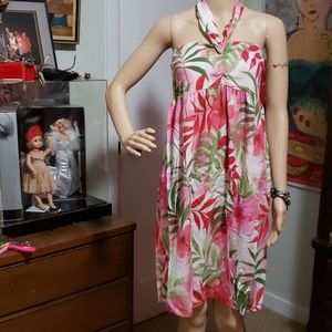 Puanani Floral Halter Hawaiian Dress